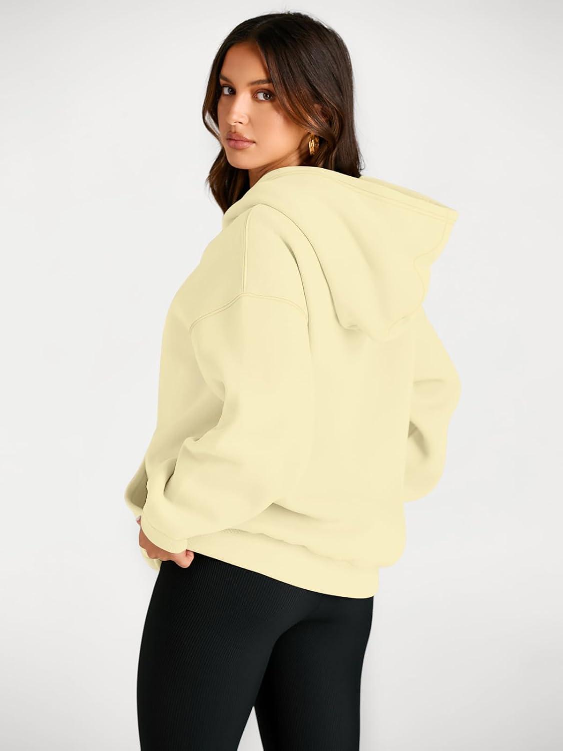 imageTrendy Queen Womens Oversized Hoodies Fleece Sweatshirts Fall Fashion Pullover Sweaters Winter ClothesButteryellow