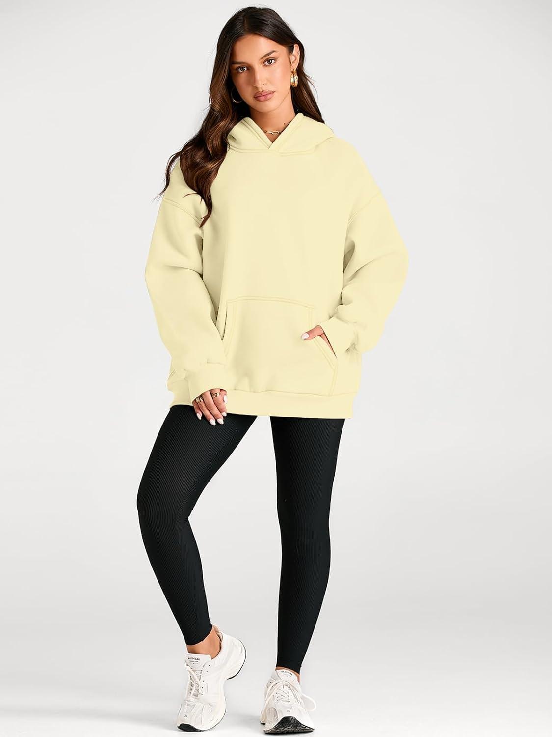 imageTrendy Queen Womens Oversized Hoodies Fleece Sweatshirts Fall Fashion Pullover Sweaters Winter ClothesButteryellow