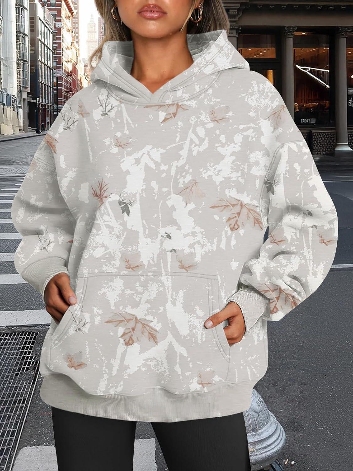 imageTrendy Queen Womens Oversized Hoodies Fleece Sweatshirts Fall Fashion Pullover Sweaters Winter ClothesCamogrey