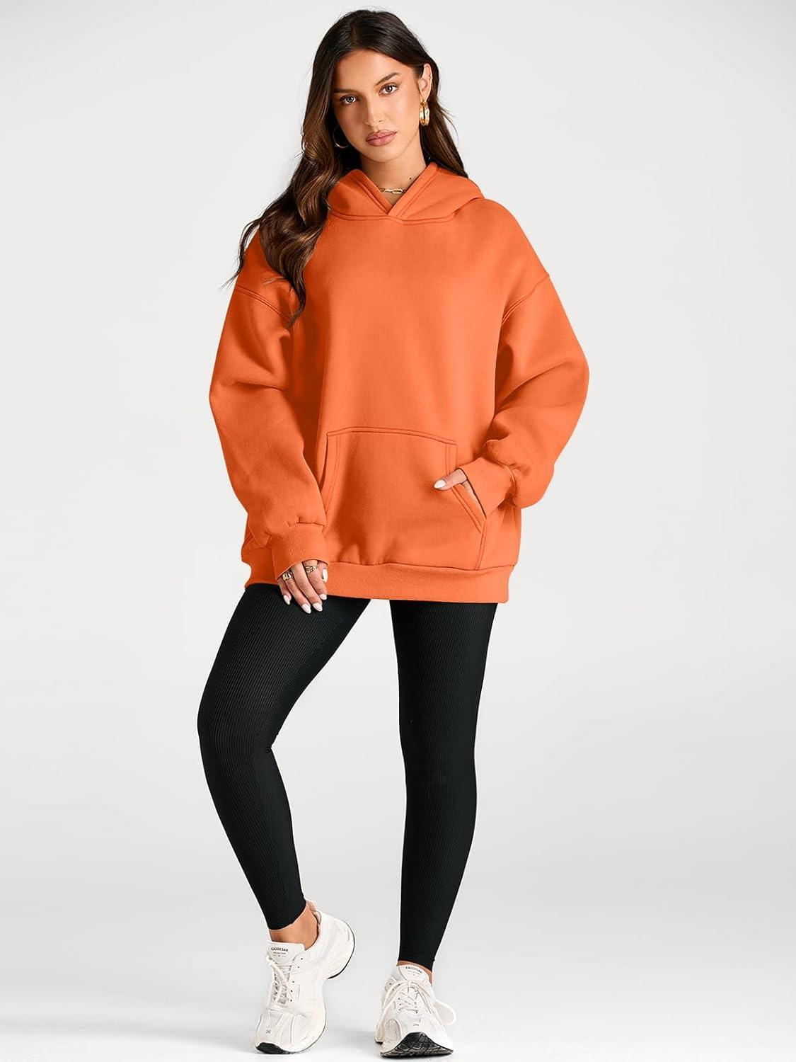 imageTrendy Queen Womens Oversized Hoodies Fleece Sweatshirts Fall Fashion Pullover Sweaters Winter ClothesOrange