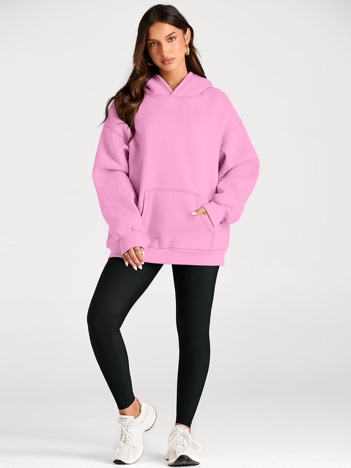 imageTrendy Queen Womens Oversized Hoodies Fleece Sweatshirts Fall Fashion Pullover Sweaters Winter ClothesPink