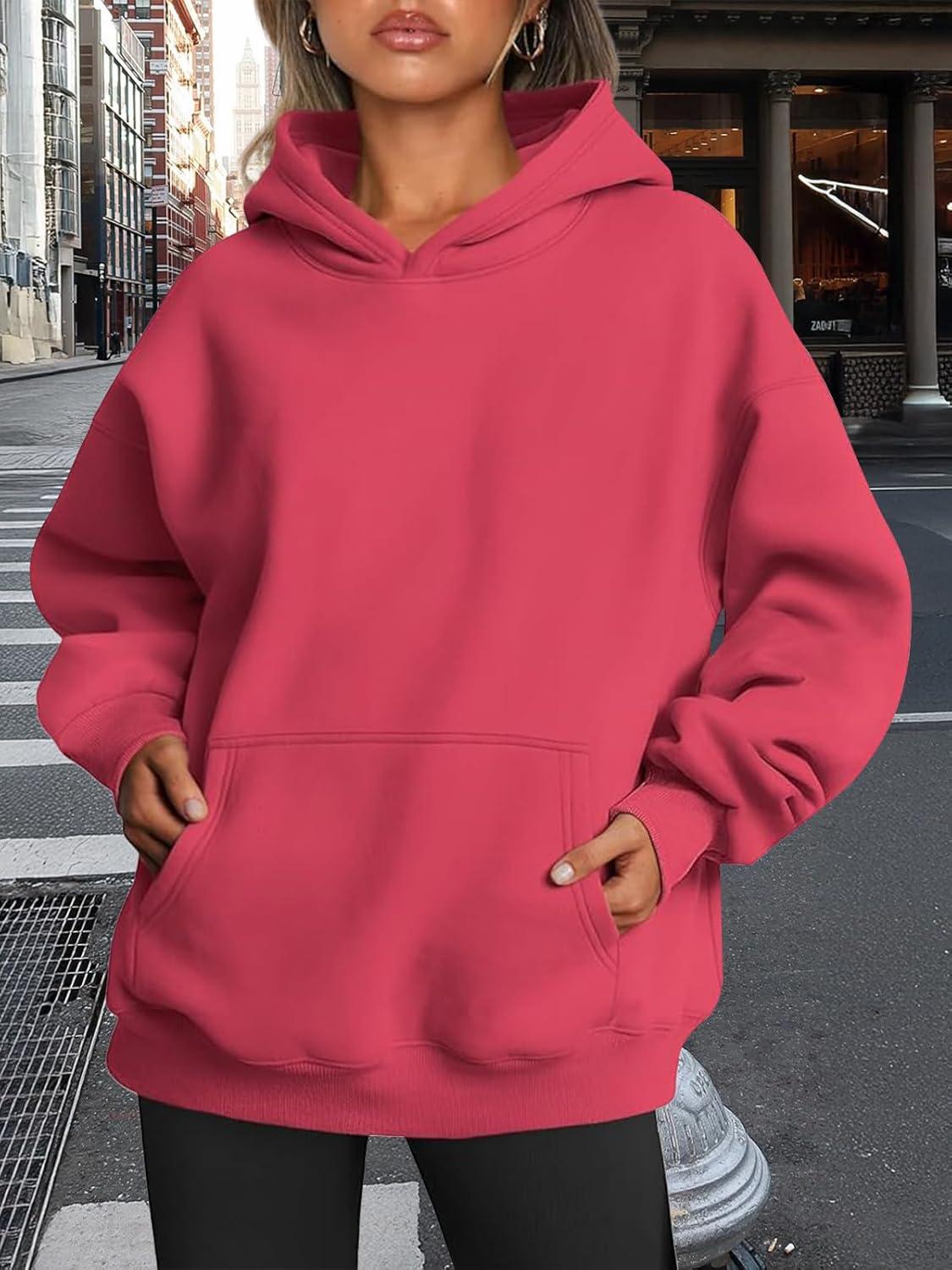 imageTrendy Queen Womens Oversized Hoodies Fleece Sweatshirts Fall Fashion Pullover Sweaters Winter ClothesWatermelon