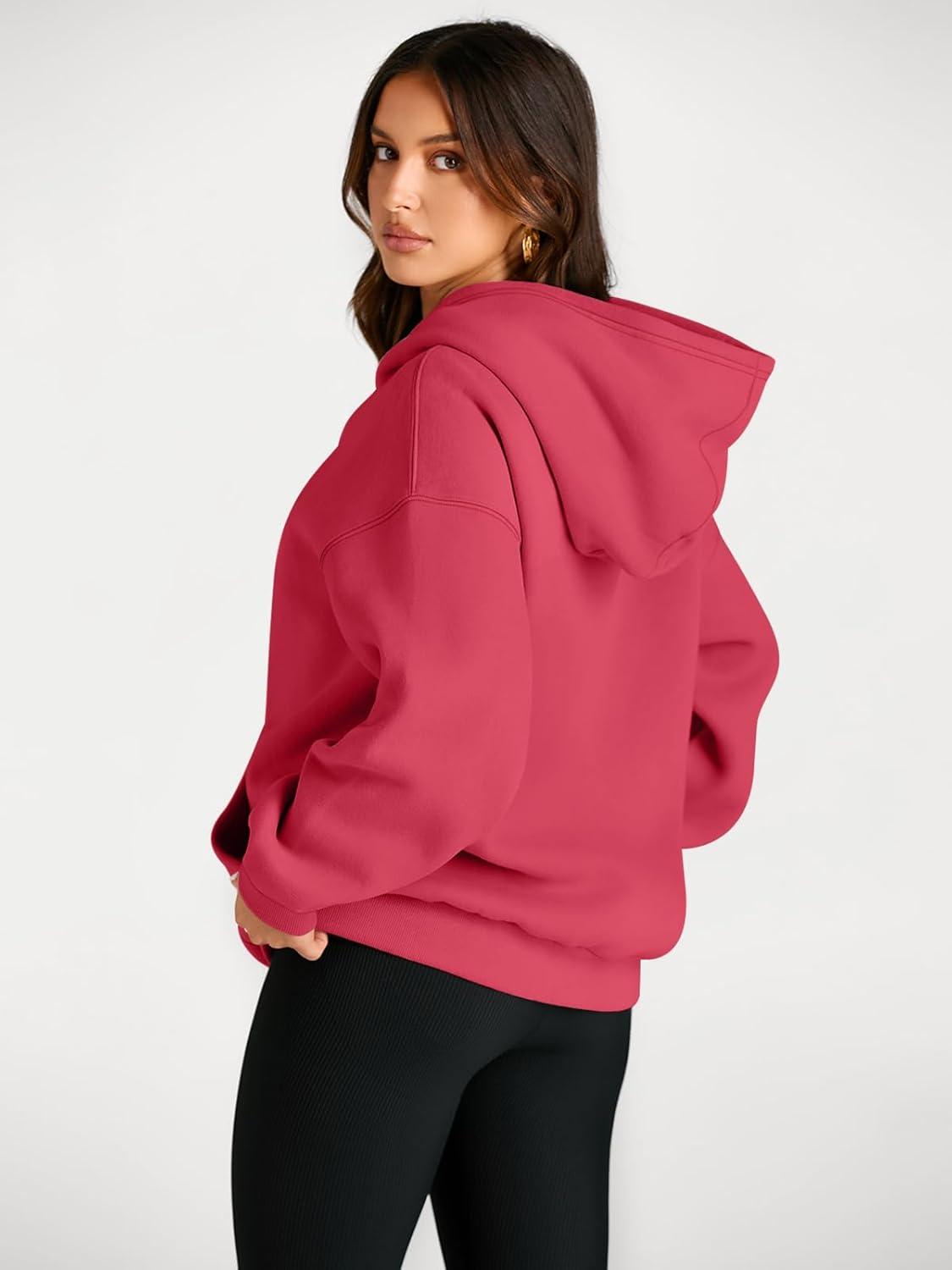 imageTrendy Queen Womens Oversized Hoodies Fleece Sweatshirts Fall Fashion Pullover Sweaters Winter ClothesWatermelon