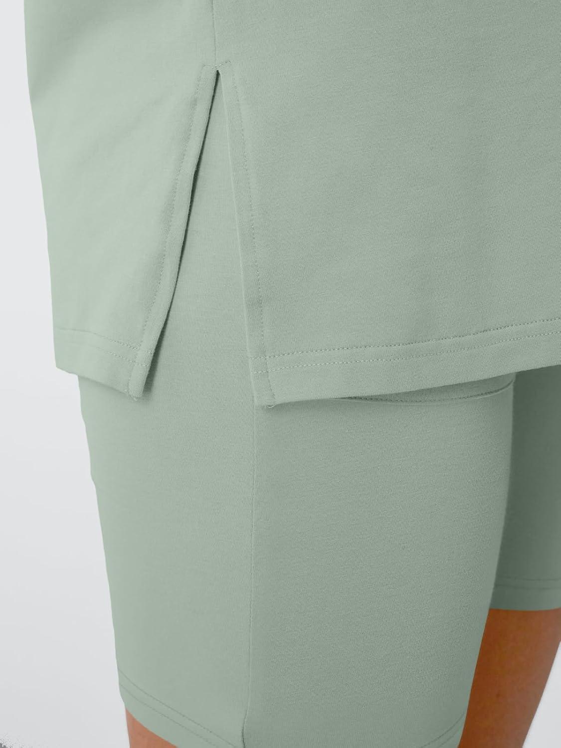 imageTrendy Queen Womens Two Piece Lounge Sets Summer Outfits 2025 Spring Fashion Vacation Tops Shorts Matching TracksuitsLightgreen