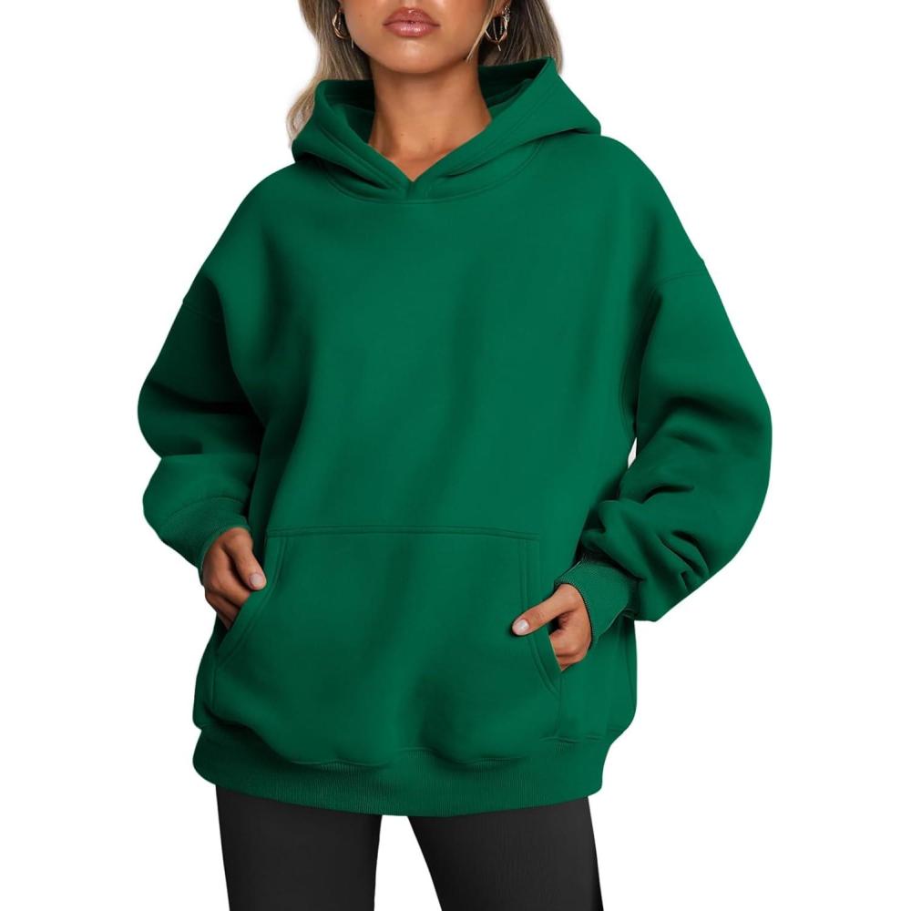 imageTrendy Queen Womens Oversized Hoodies Fleece Sweatshirts Fall Fashion Pullover Sweaters Winter ClothesGreen