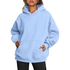 Trendy Queen Womens Oversized Hoodies Fleece Sweatshirts Fall Fashion Pullover Sweaters Winter Clothes(Sky Blue)