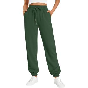 Trendy Queen Women’s Sweatpants Athletic Joggers Baggy Pants Lounge Bottom 2025 Fall Fashion with Pockets(Green)