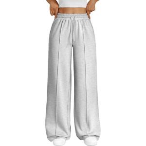 Trendy Queen Womens Wide Leg Sweatpants Baggy Loose Fall Barrel Casual Lounge Athletic Pants Comfy Teen Girl Cute y2k Joggers(Grey)