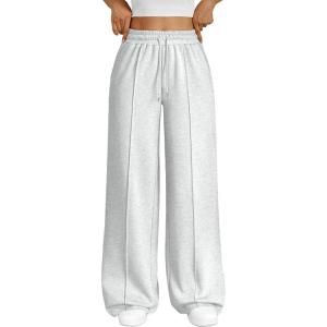 Trendy Queen Womens Wide Leg Sweatpants Baggy Loose Fall Barrel Casual Lounge Athletic Pants Comfy Teen Girl Cute y2k Joggers(Light Grey)