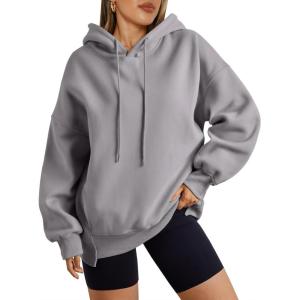 Trendy Queen Womens Oversized Hoodies Fall Fashion 2025 Casual Long Sleeve Sweatshirts Y2k Outfits Winter Clothes(Grey)