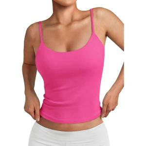 Trendy Queen Women’s Adjustable Spaghetti Strap Camisole(Hotpink)