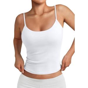 Trendy Queen Women’s Adjustable Spaghetti Strap Camisole(White)